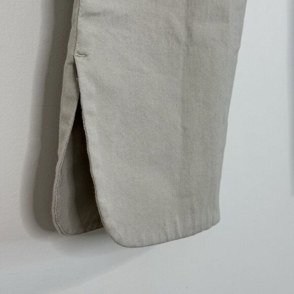 Lafayette 148 Stanlon Cropped Pants Size 4 Beige Pull On Tapered - Picture 5 of 10